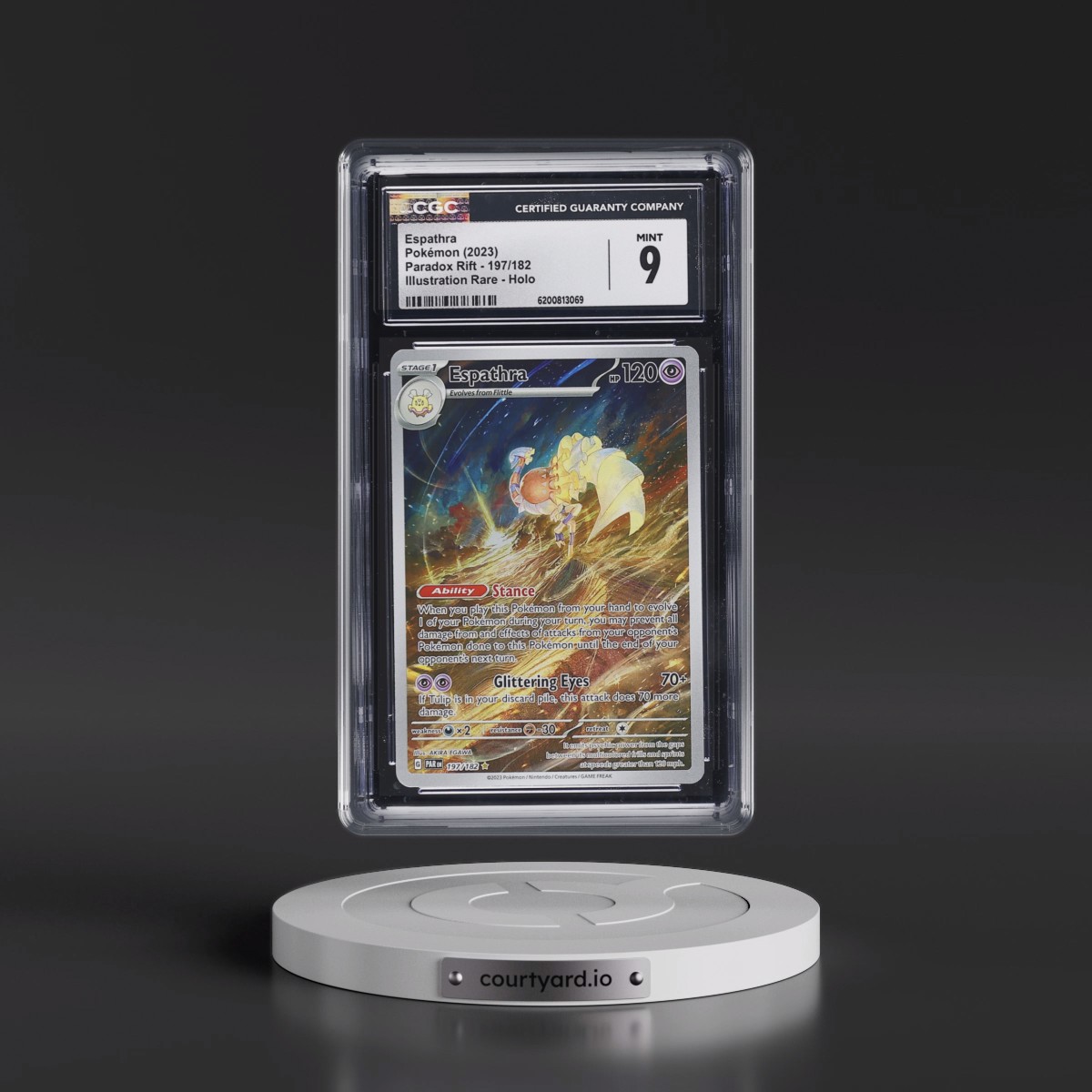 2023 Paradox Rift - PAR EN Espathra - Illustration Rare Holo #197/182 CGC 9