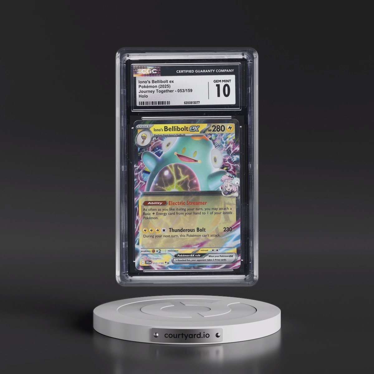 2024 Journey Together - JTG EN #053/159 Iono's Bellibolt ex - Holo (CGC 10 GEM MINT)