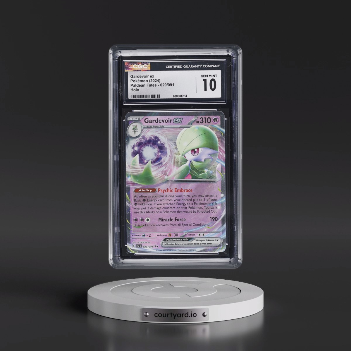 2024 Paldean Fates - PAF EN Gardevoir ex - Holo #029/091 CGC 10