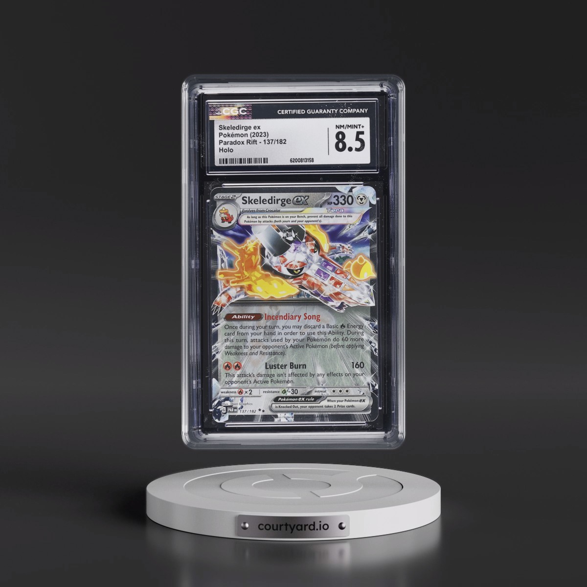 2023 Paradox Rift - PAR EN Skeledirge ex - Holo #137/182 CGC 8.5