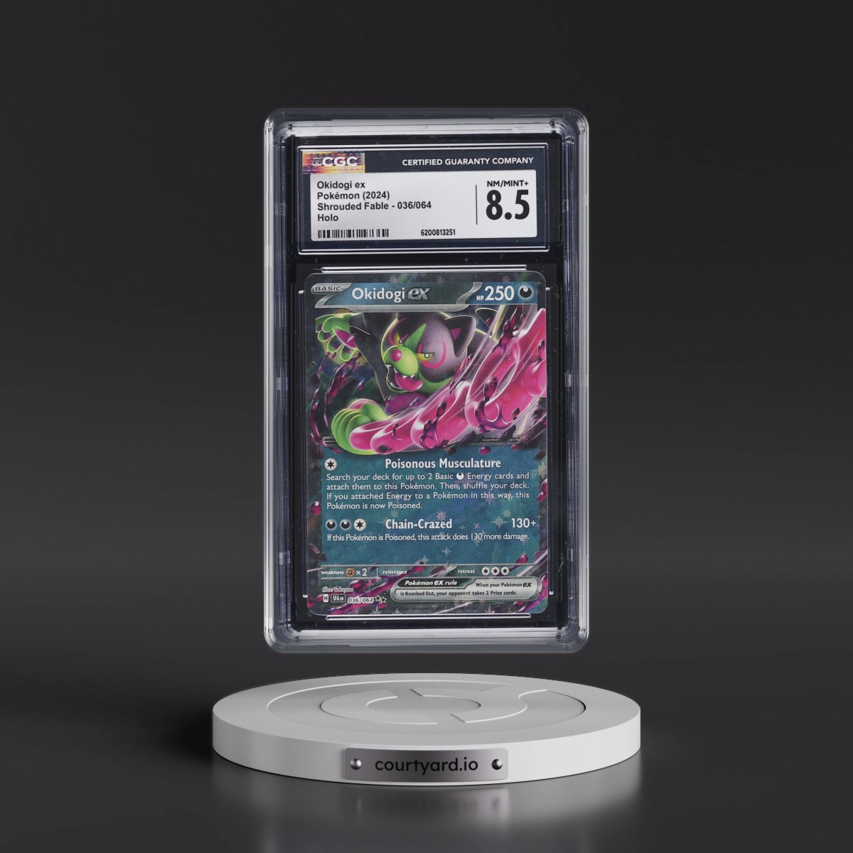 2023 Shrouded Fable - SFA EN #036/064 Okidogi ex - Holo (CGC 8.5 NM-MT+)