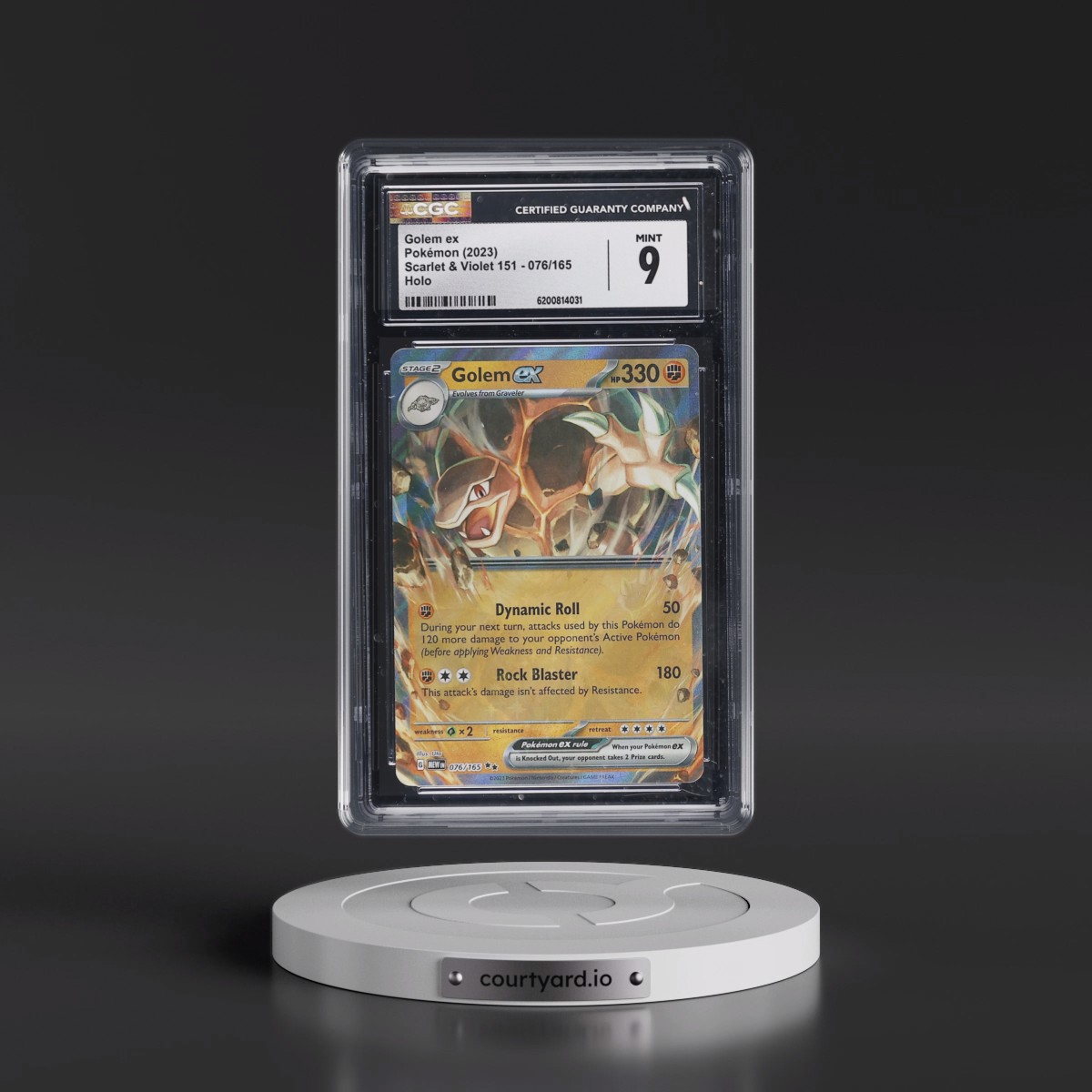 2023 Scarlet & Violet 151 - MEW EN Golem ex - Holo #076/165 CGC 9