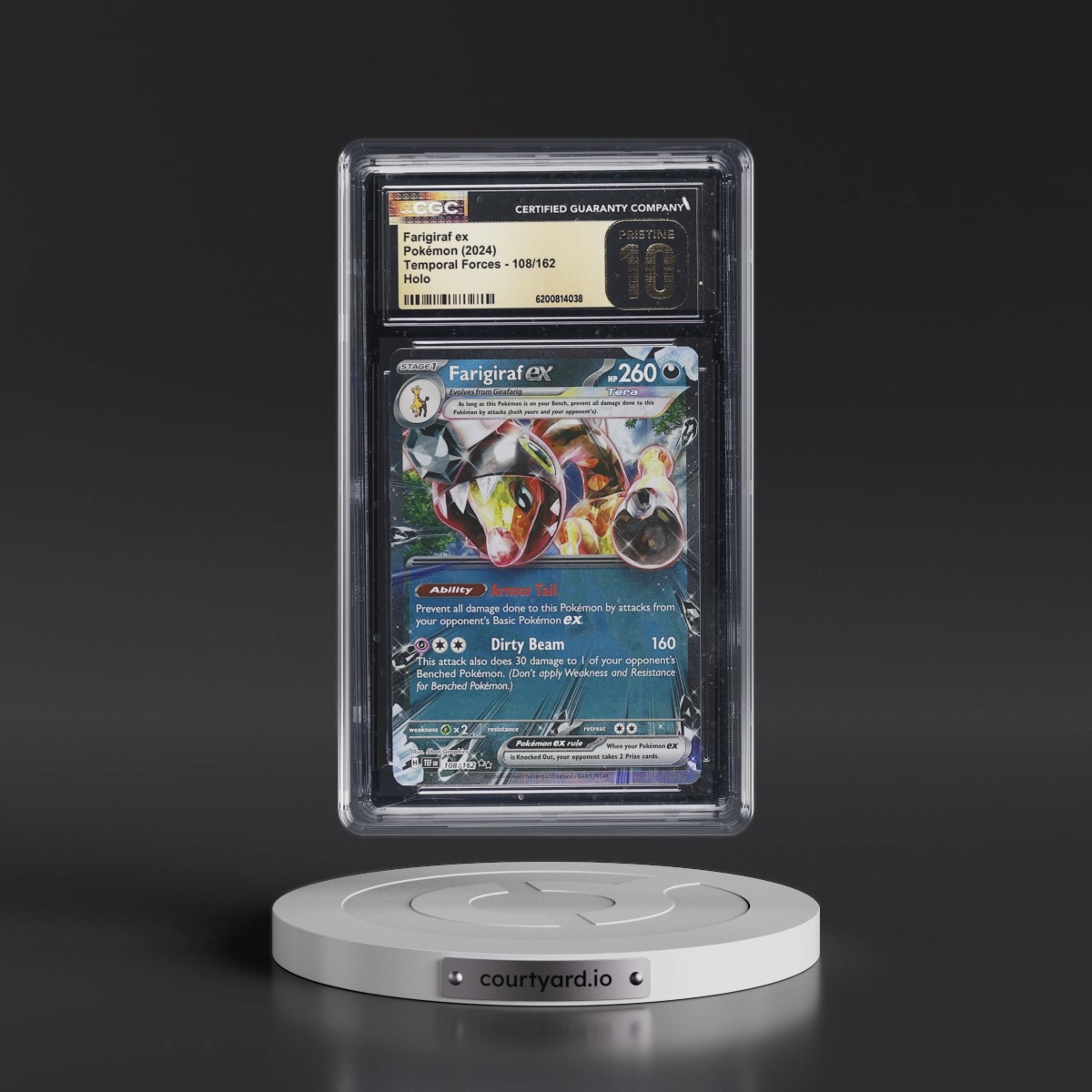 2023 Temporal Forces - TEF EN Farigiraf ex - Holo #108/162 CGC 10