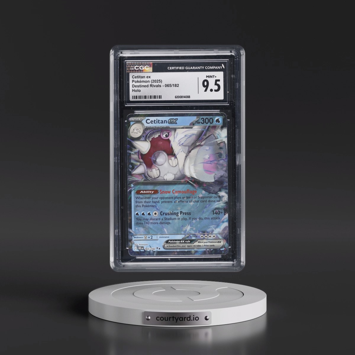 2025 Destined Rivals - DRI EN #065/182 Cetitan ex - Holo (CGC 9.5 MINT+)