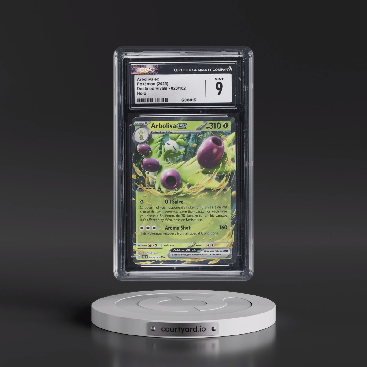 2025 Destined Rivals - DRI EN #023/182 Arboliva ex - Holo (CGC 9 MINT)