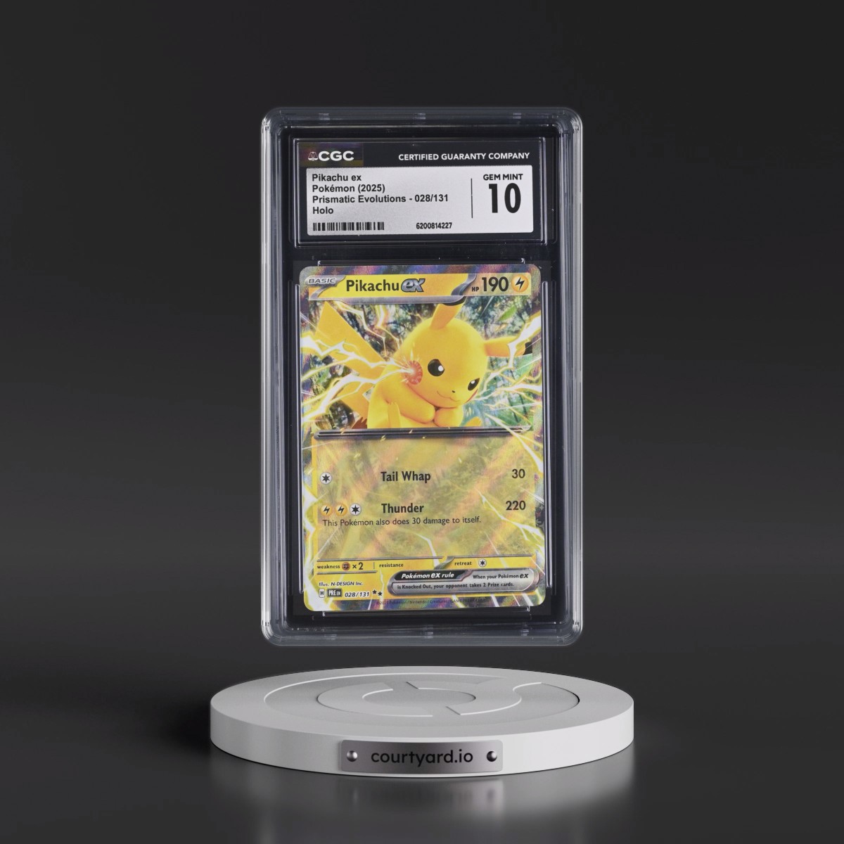 2024 Prismatic Evolutions - PRE EN #028/131 Pikachu ex - Holo (CGC 10 GEM MINT)