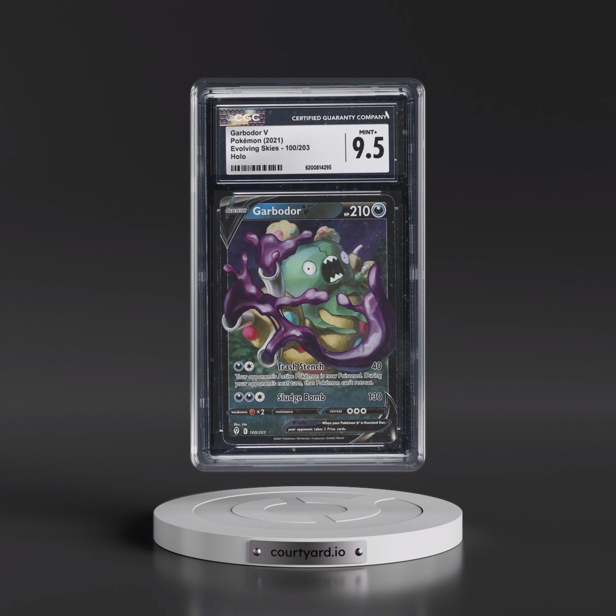 2021 Evolving Skies Garbodor V - Holo #100/203 CGC 9.5