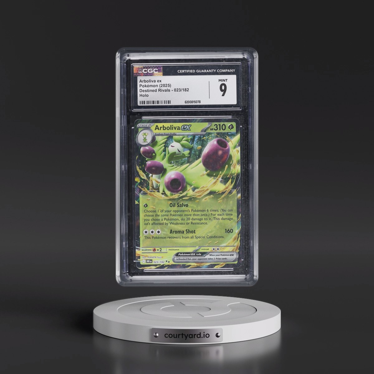 2025 Destined Rivals - DRI EN #023/182 Arboliva ex - Holo (CGC 9 MINT)