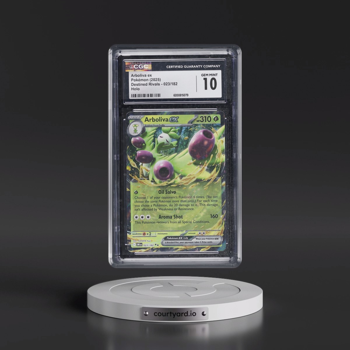 2025 Destined Rivals - DRI EN #023/182 Arboliva ex - Holo (CGC 10 GEM MINT)