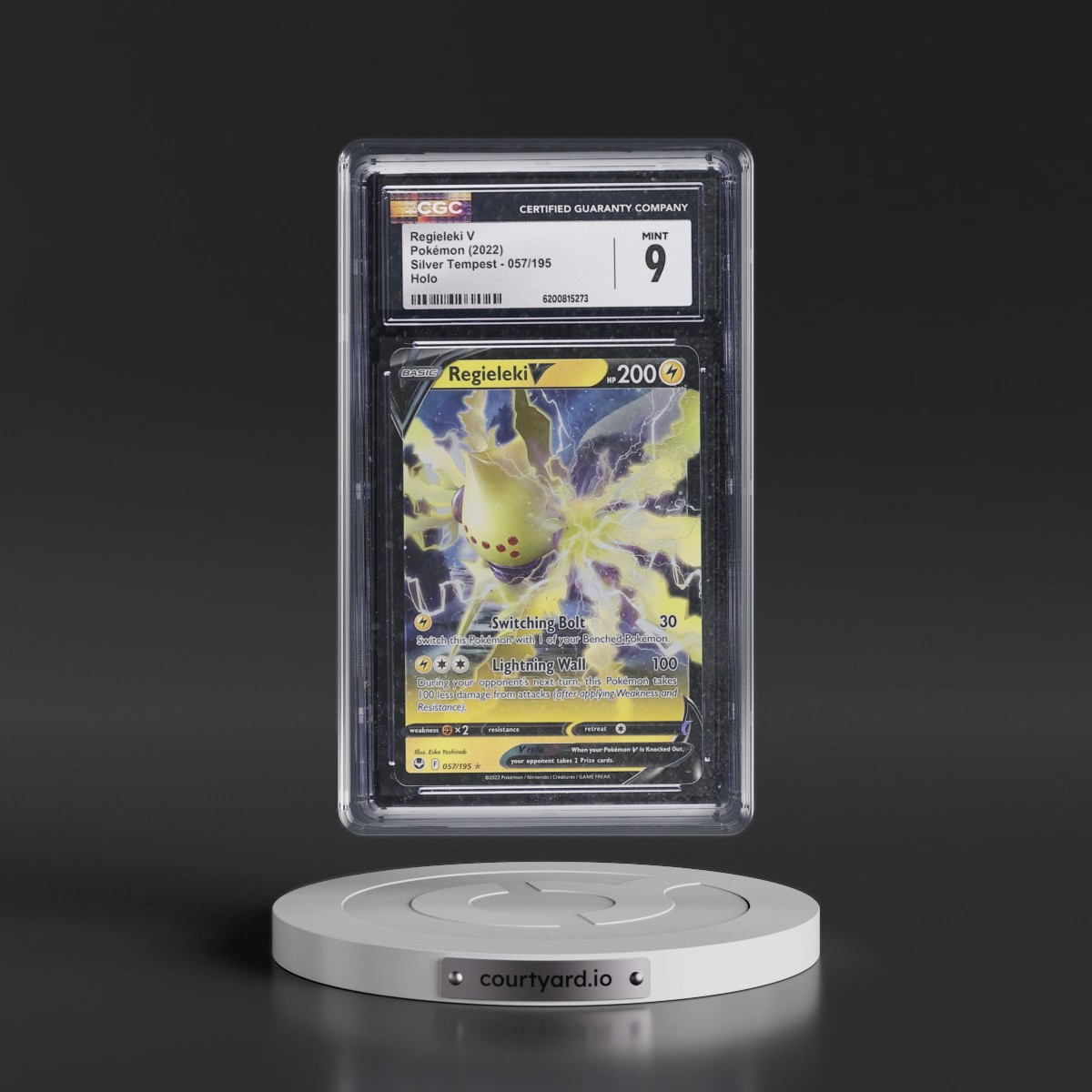 2022 Silver Tempest Regieleki V - Holo #057/195 CGC 9