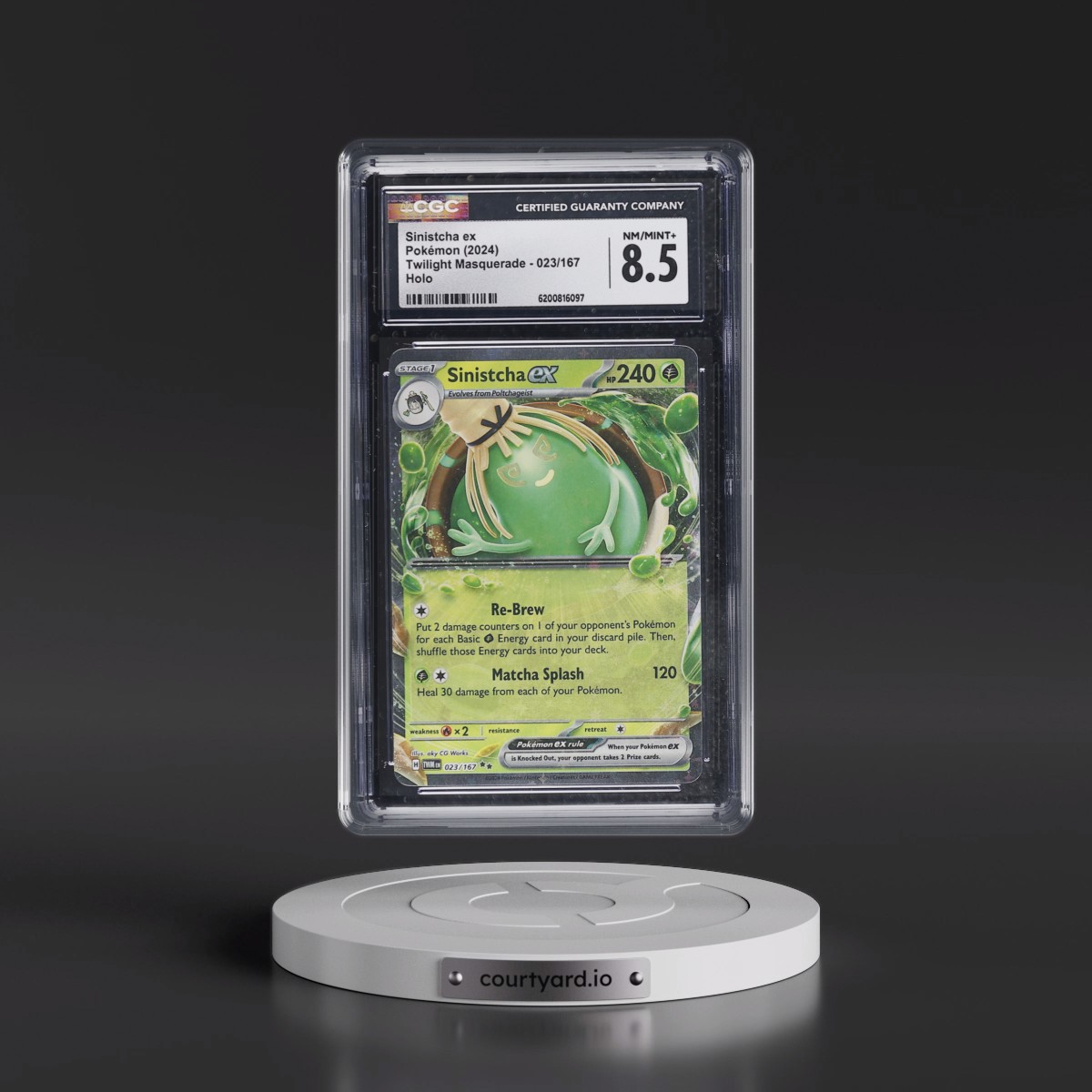 2024 Twilight Masquerade - TWM EN Sinistcha ex - Holo #023/167 CGC 8.5