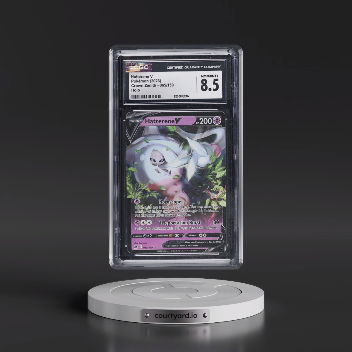 2023 Crown Zenith #065/159 Hatterene V - Holo (CGC 8.5 NM-MT+)