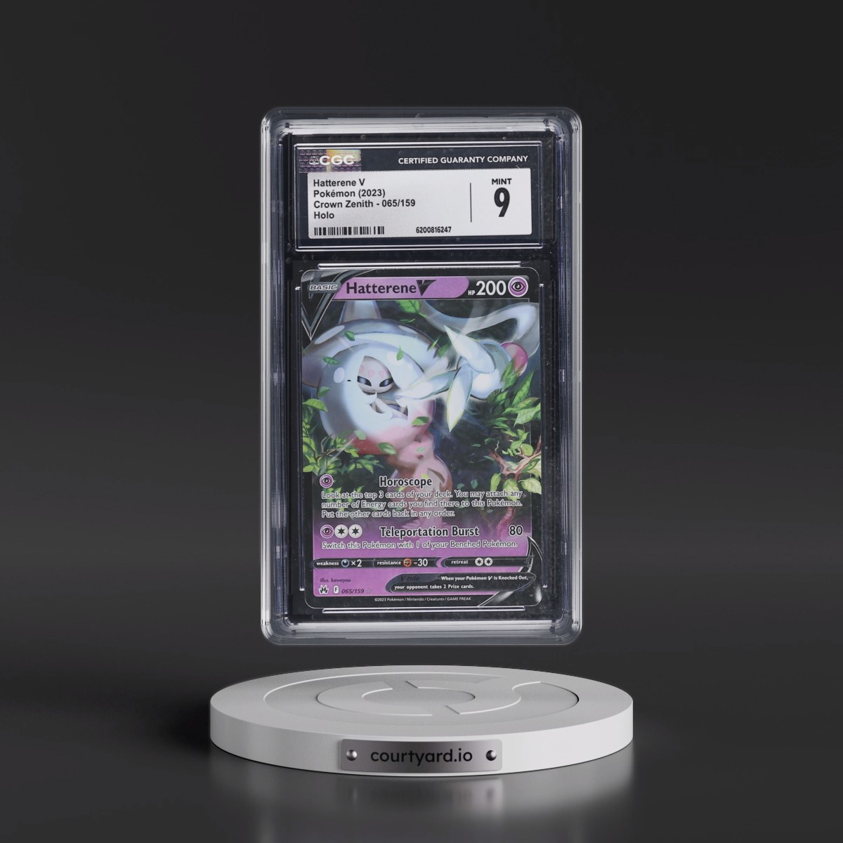 2023 Crown Zenith #065/159 Hatterene V - Holo (CGC 9 MINT)