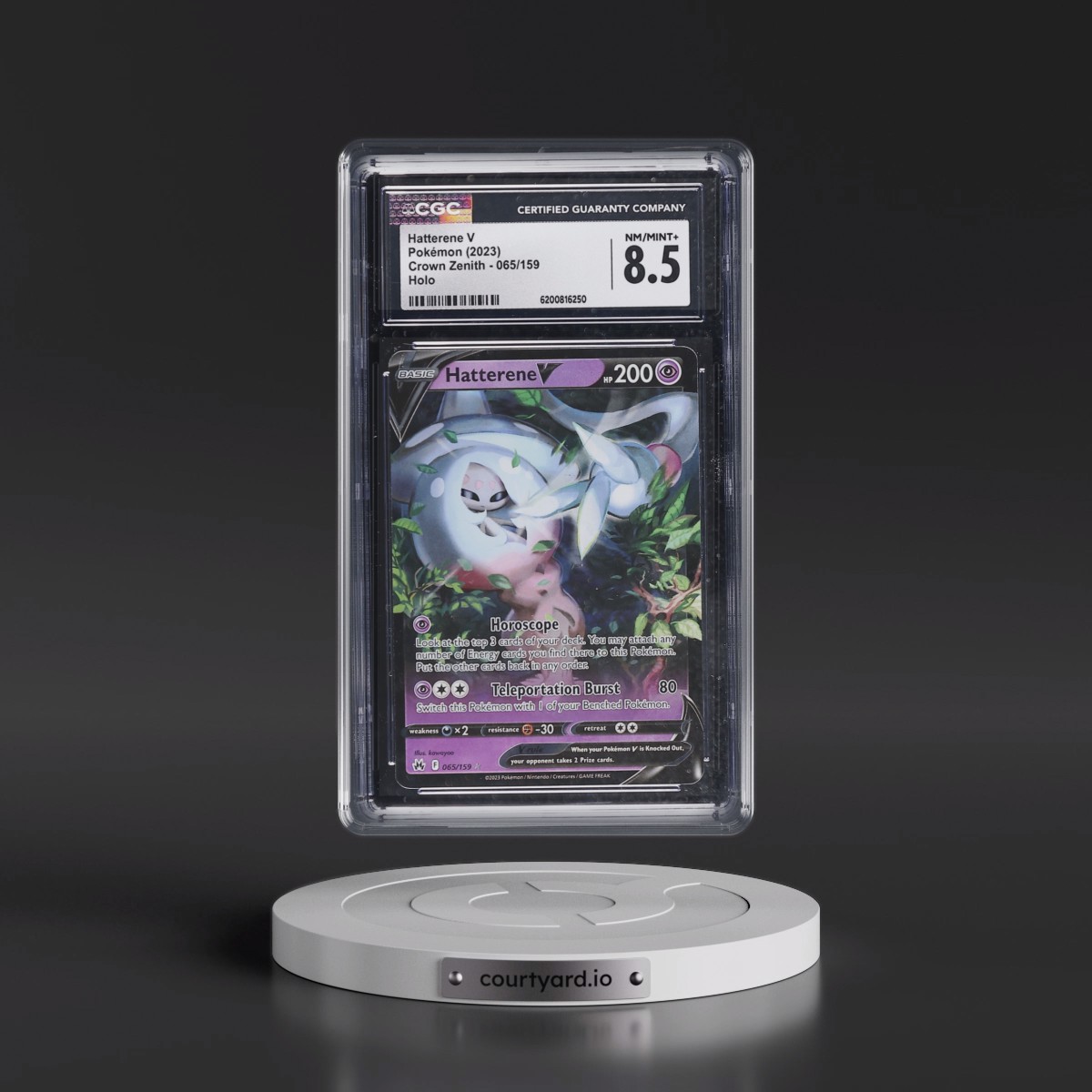 2023 Crown Zenith #065/159 Hatterene V - Holo (CGC 8.5 NM-MT+)
