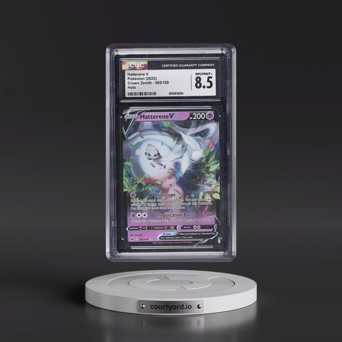 2023 Crown Zenith #065/159 Hatterene V - Holo (CGC 8.5 NM-MT+)