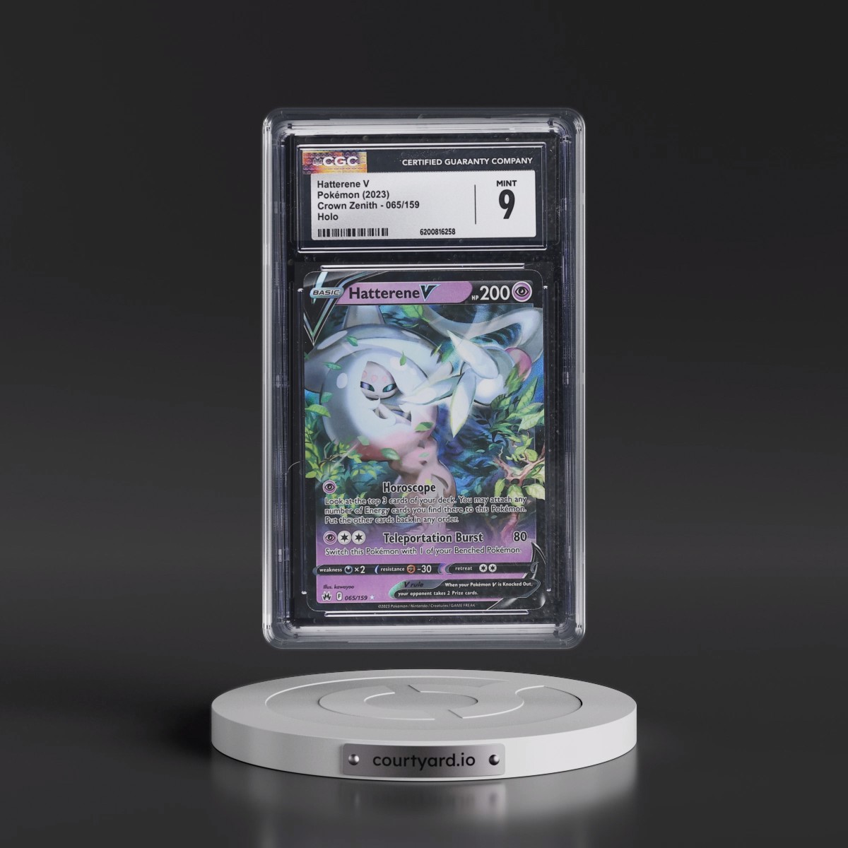 2023 Crown Zenith #065/159 Hatterene V - Holo (CGC 9 MINT)