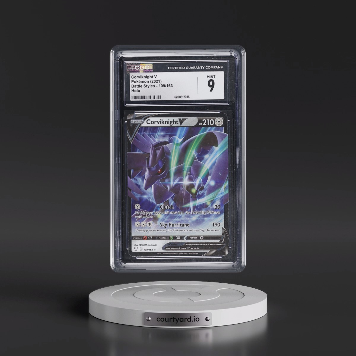 2021 Battle Styles Corviknight V - Holo #109/163 CGC 9