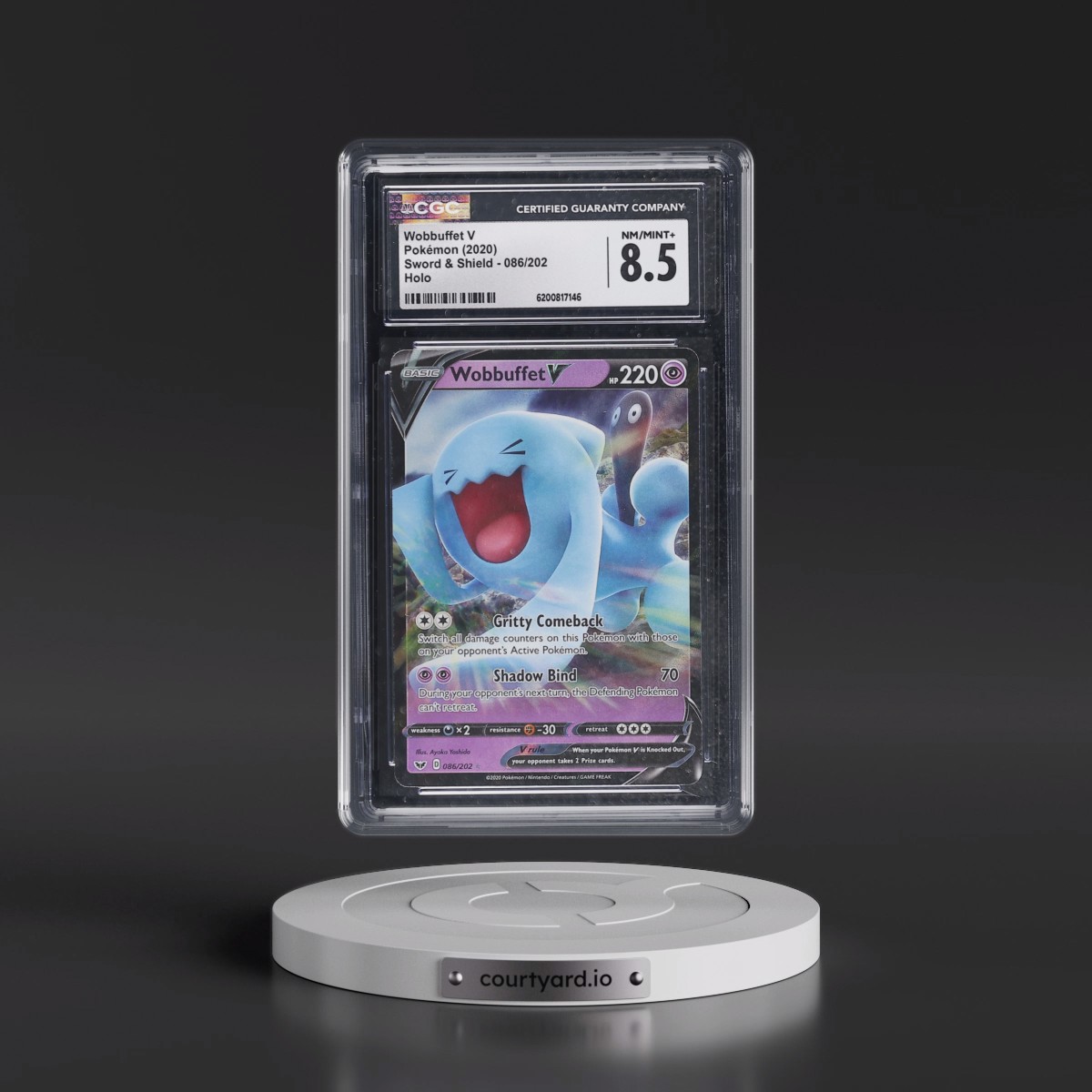 2020 Sword & Shield Wobbuffet V - Holo #086/202 CGC 8.5