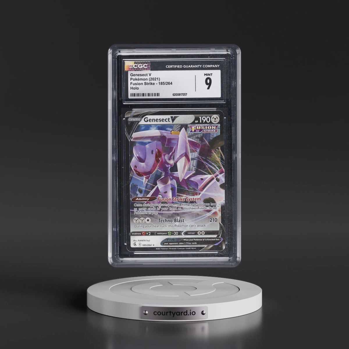 2019 Fusion Strike Genesect V - Holo #185/264 CGC 9