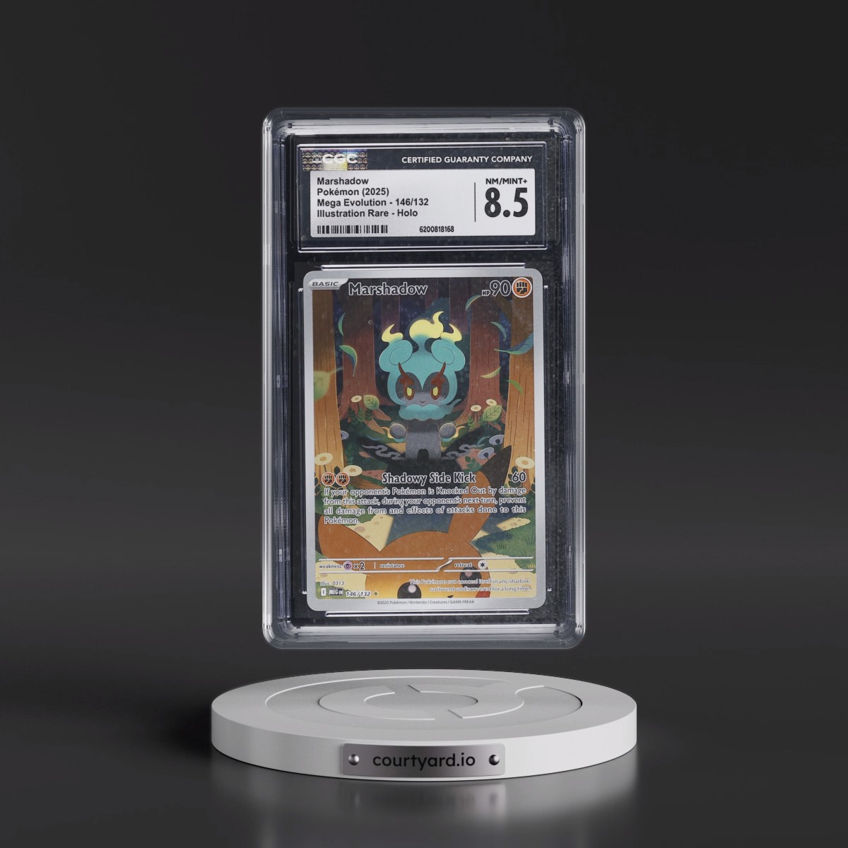 2025 Mega Evolution - MEG EN #146/132 Marshadow - Illustration Rare Holo (CGC 8.5 NM-MT+)