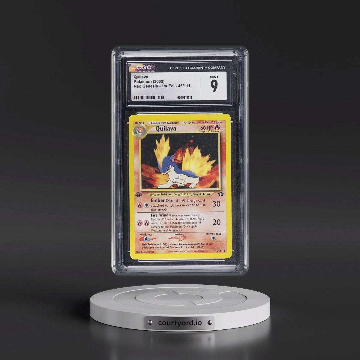 2000 Neo Genesis #46/111 Quilava - 1st Edition (CGC 9 MINT)
