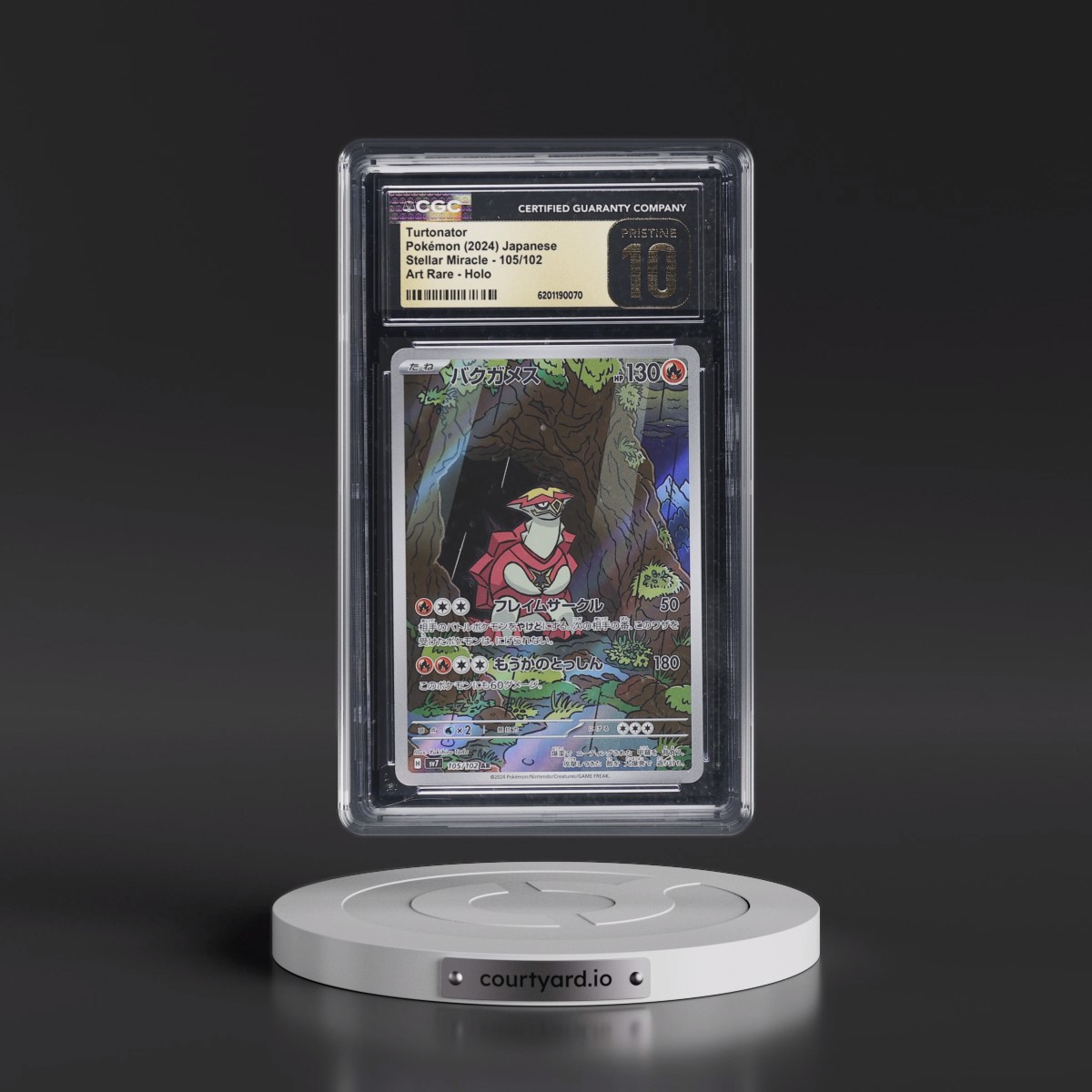 2024 Stellar Miracle Turtonator - Art Rare Holo #105/102 CGC 10