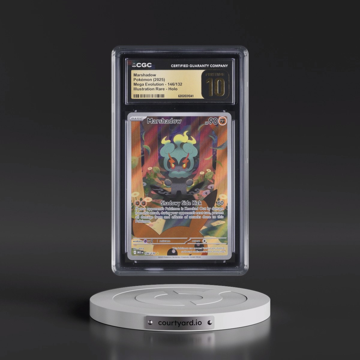 2025 Mega Evolution - MEG EN #146/132 Marshadow - Illustration Rare Holo (CGC 10 PRISTINE)