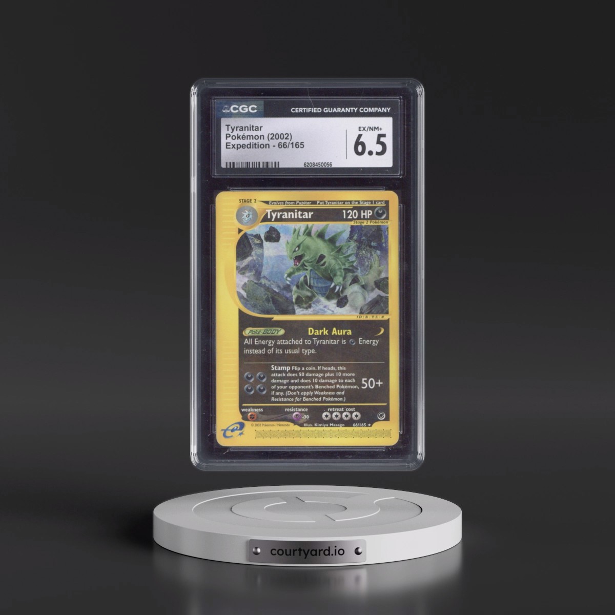 2002 Expedition #66/165 Tyranitar (CGC 6.5 EX-NM+)