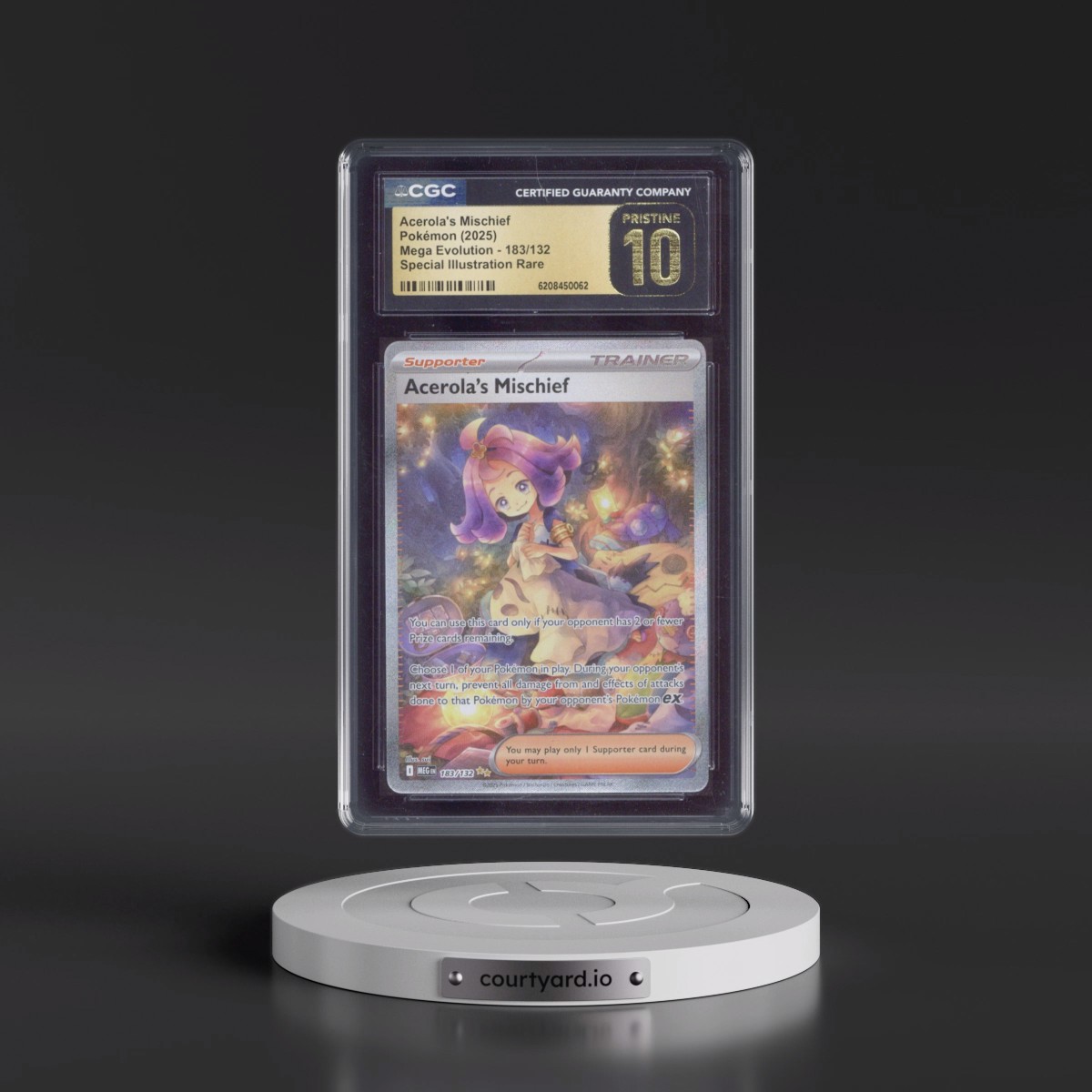 2025 Mega Evolution - MEG EN #183/132 Acerola's Mischief - Special Illustration Rare (Holo) (CGC 10 PRISTINE)