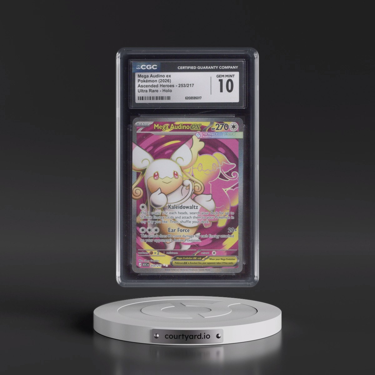 2026 Ascended Heroes - ASC EN #253/217 Mega Audino ex - Ultra Rare Holo (CGC 10 GEM MINT)