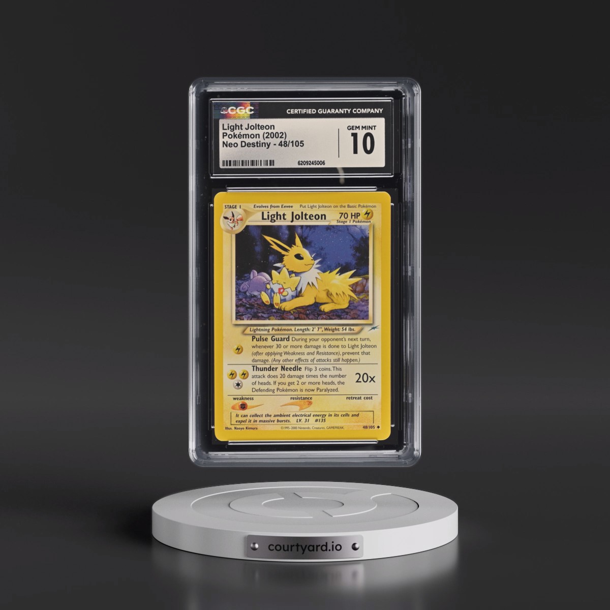2002 Neo Destiny Light Jolteon #48/105 CGC 10