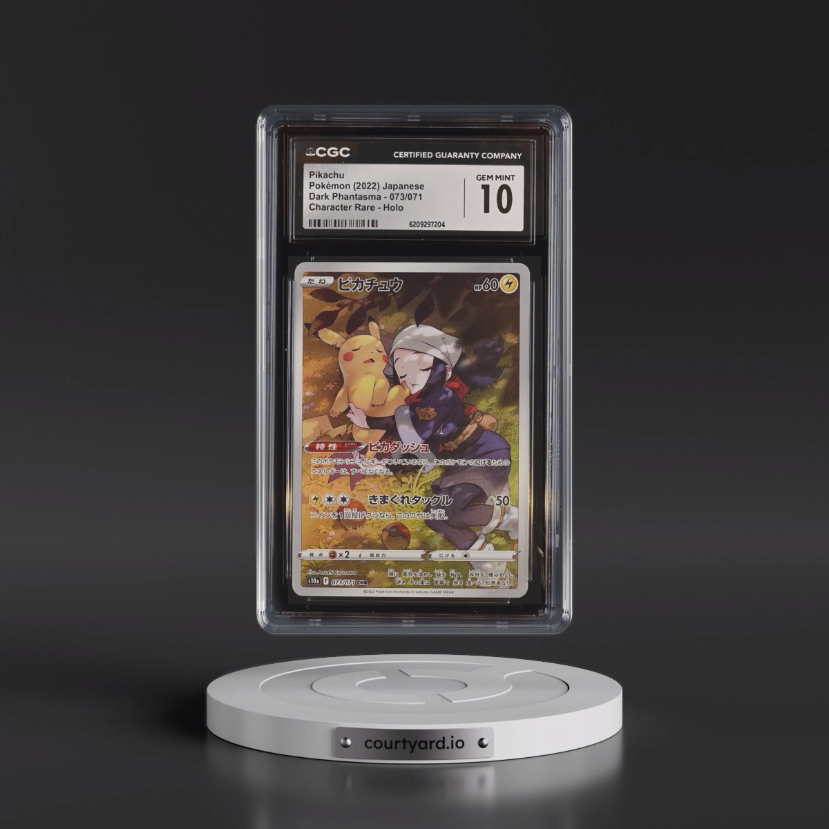 2021 Dark Phantasma #073/071 Pikachu - Character Rare Holo (CGC 10 GEM MINT)