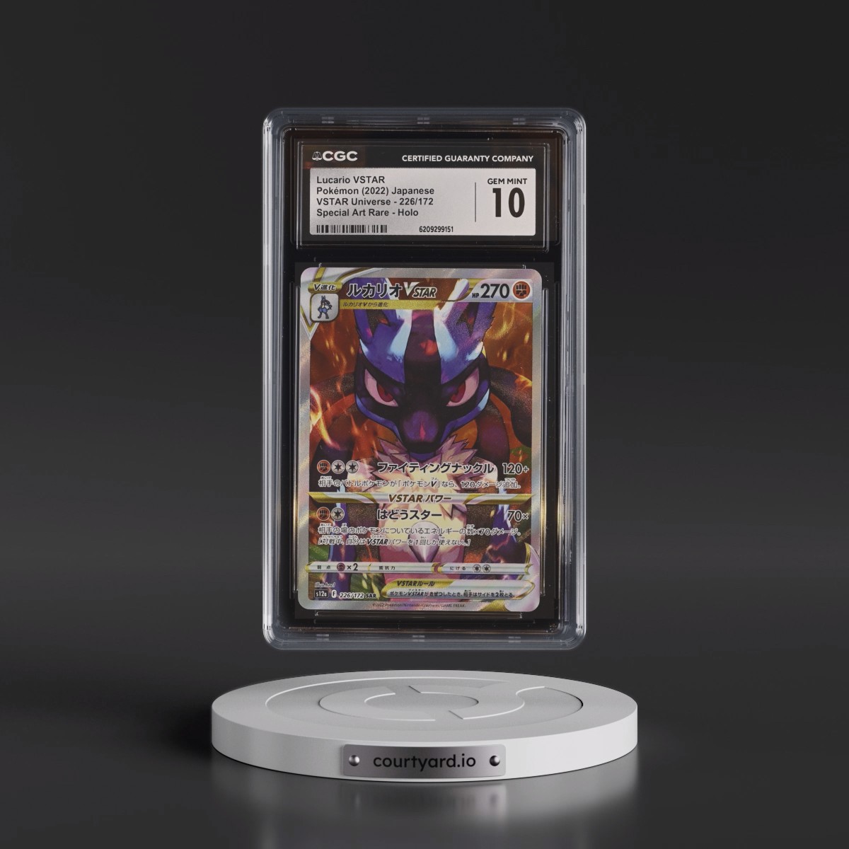 2022 VSTAR Universe #226/172 Lucario VSTAR - Special Art Rare Holo (CGC 10 GEM MINT)