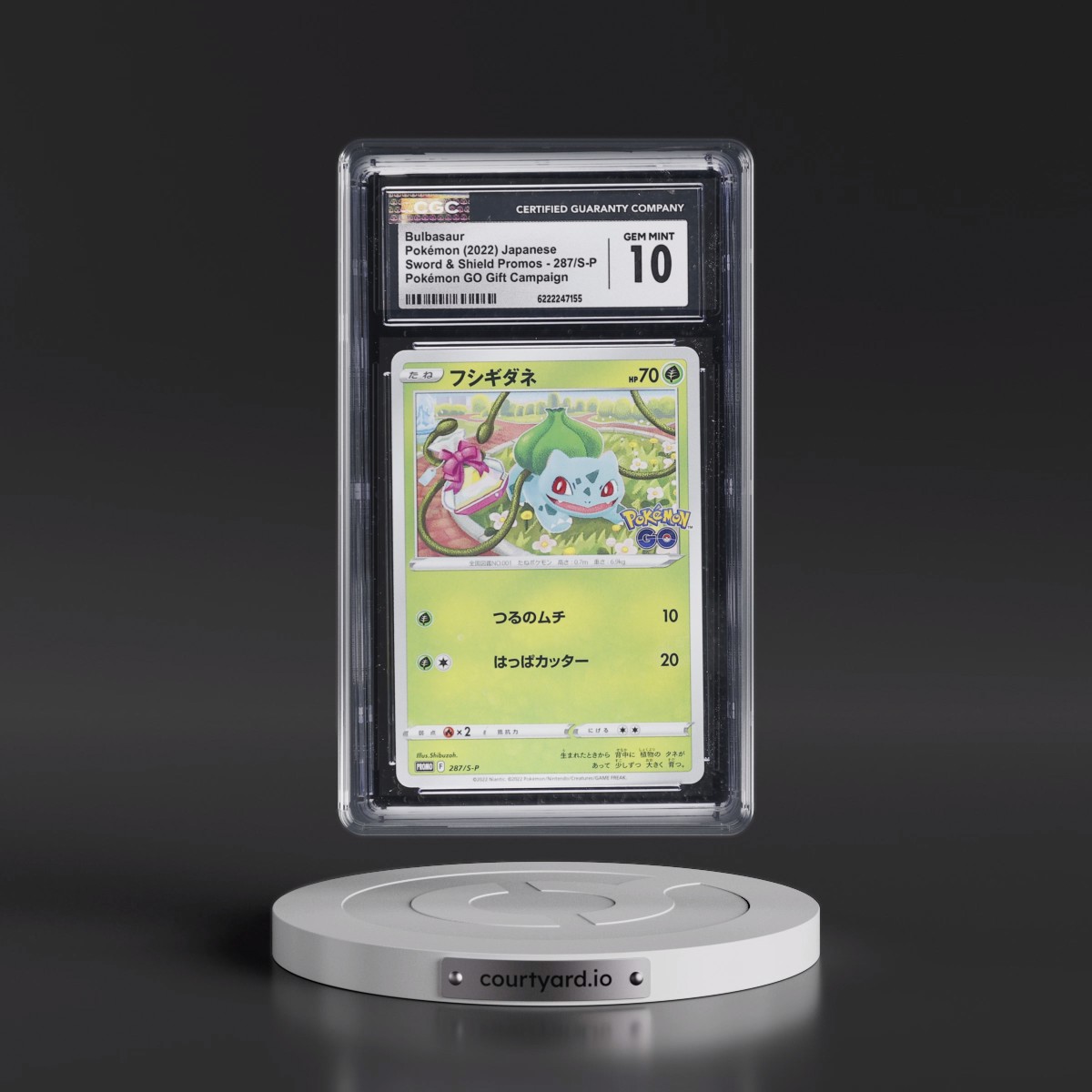 2019 Sword & Shield Promos Bulbasaur - Pokémon GO Gift Campaign #287/S-P CGC 10