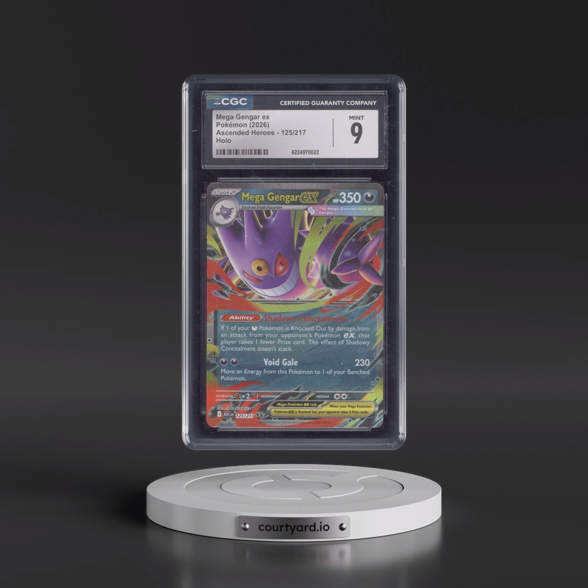 2026 Ascended Heroes - ASC EN Mega Gengar ex - Holo #125/217 CGC 9