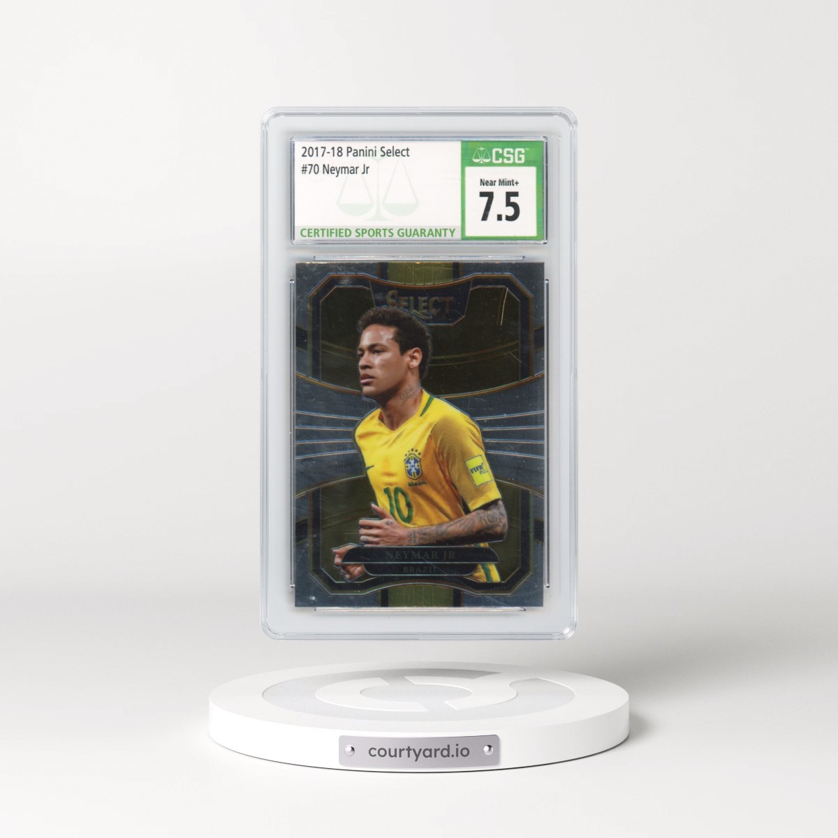 2017 Panini Select Neymar Jr #70 CGC 7.5