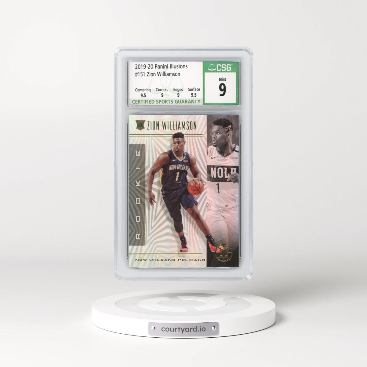 2019 Panini Illusions Zion Williamson #151 CGC 9