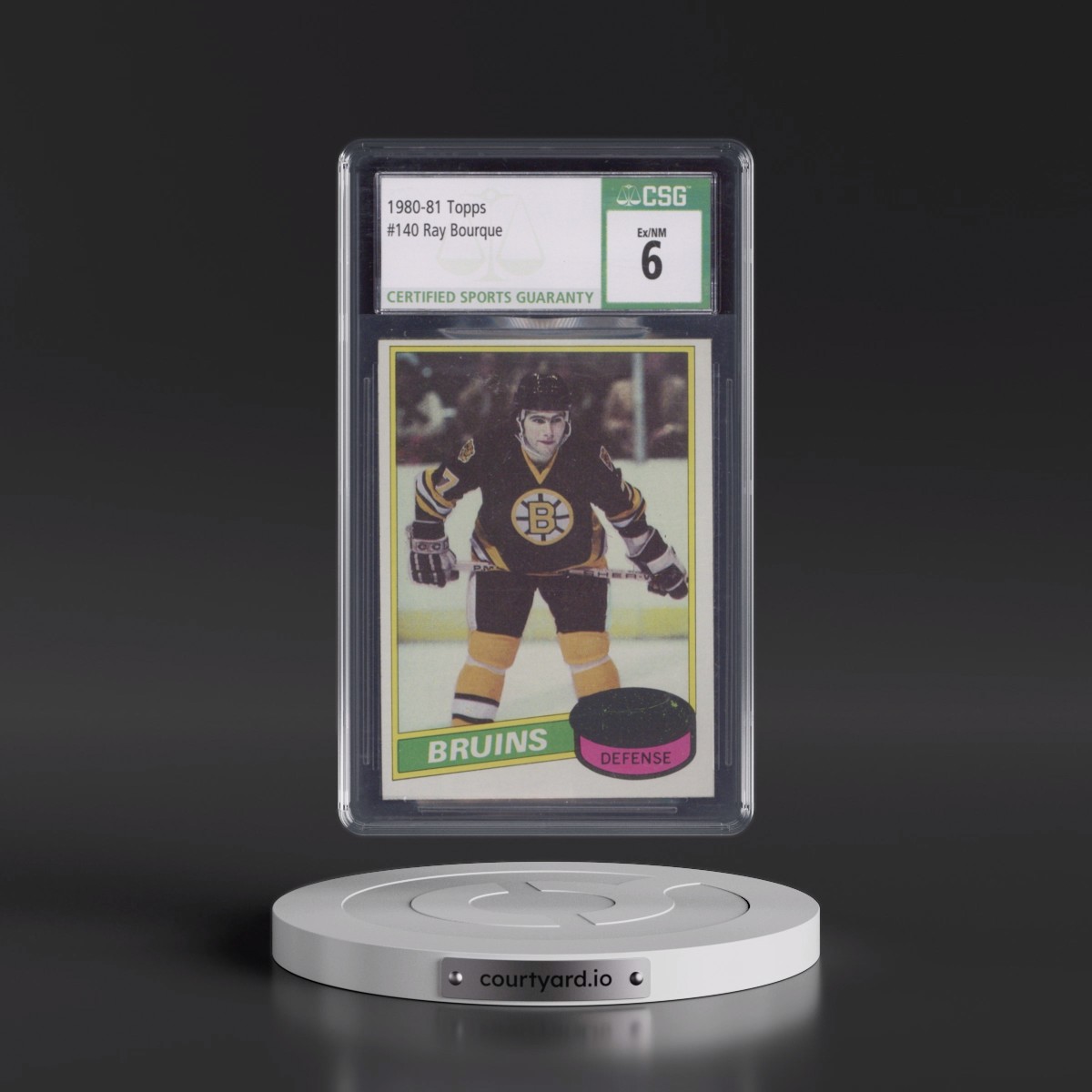 1980 Topps Ray Bourque #140 CGC 6