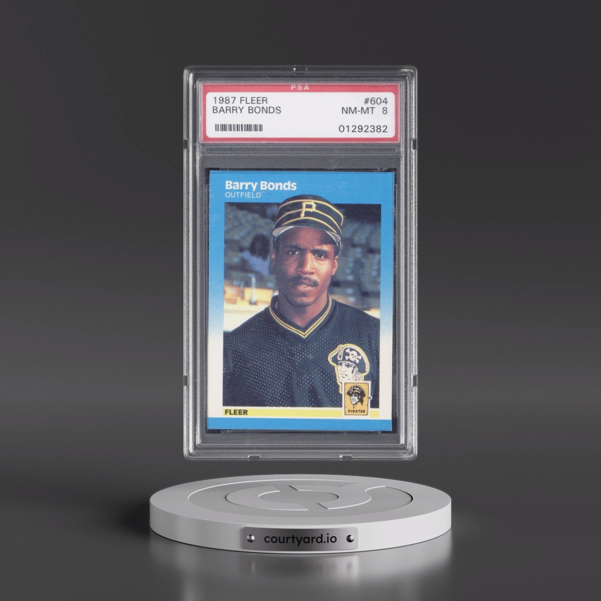 1987 Fleer #604 Barry Bonds (PSA 8 NM-MT)