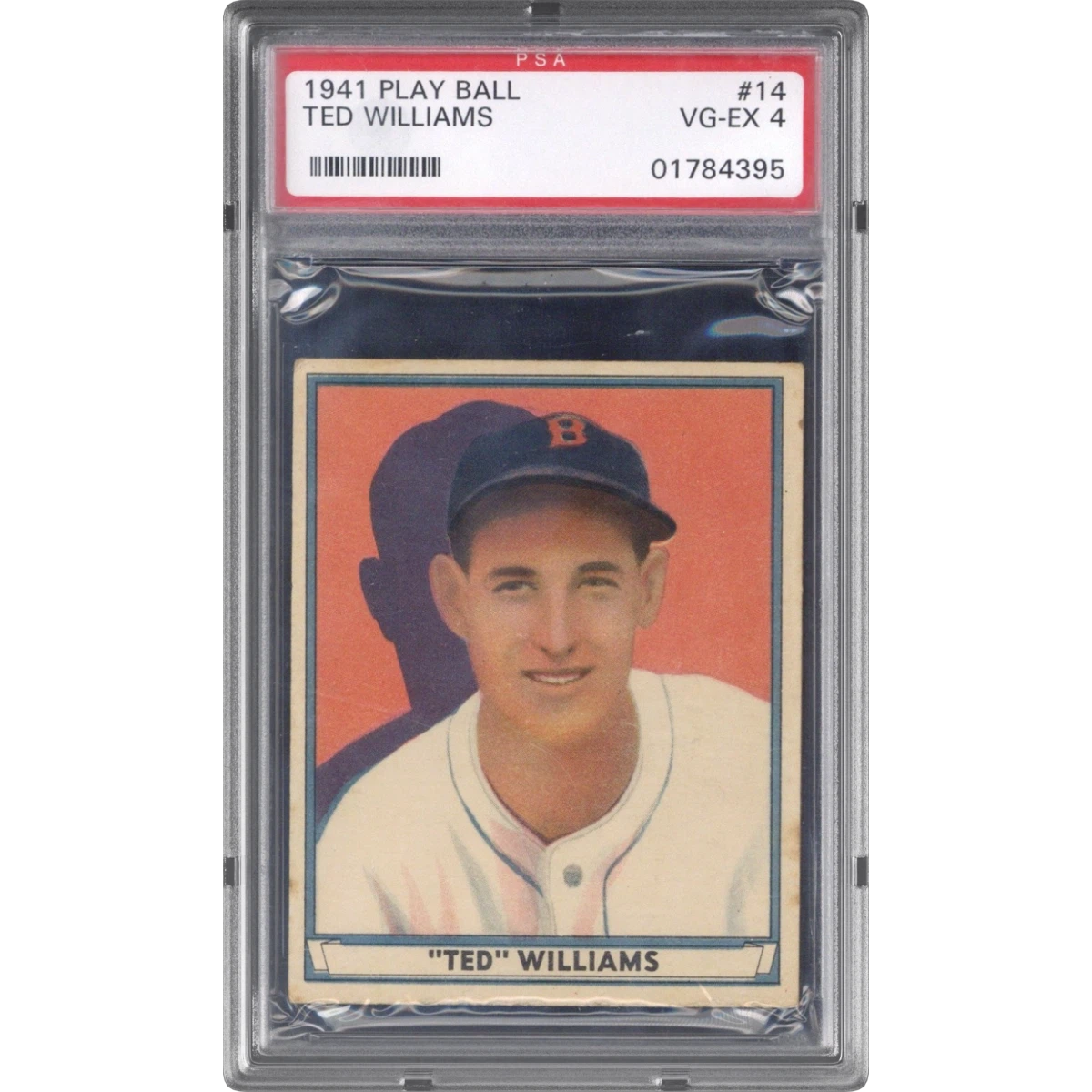 1941 Play Ball #14 Ted Williams, PSA 4