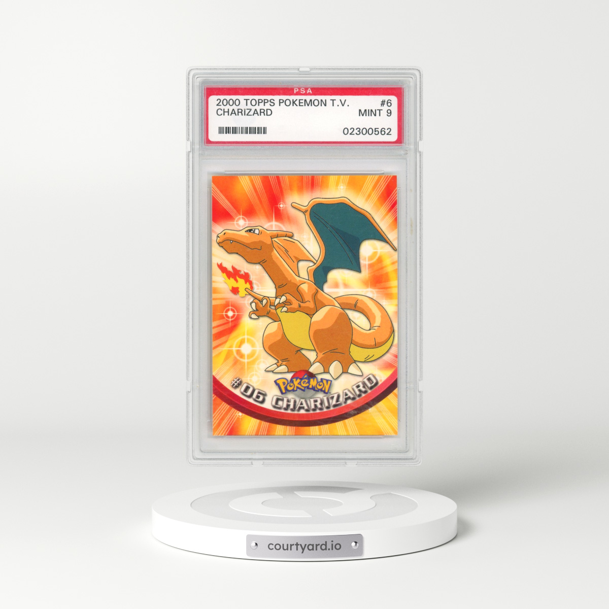 1999 Topps Pokémon TV #6 Charizard (PSA 9 MINT)