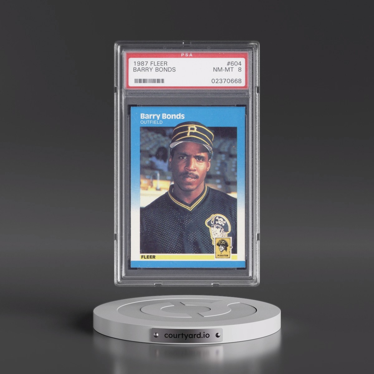1987 Fleer #604 Barry Bonds (PSA 8 NM-MT)