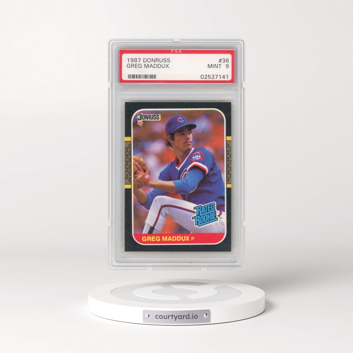 1987 Donruss #36 Greg Maddux (PSA 9 MINT)