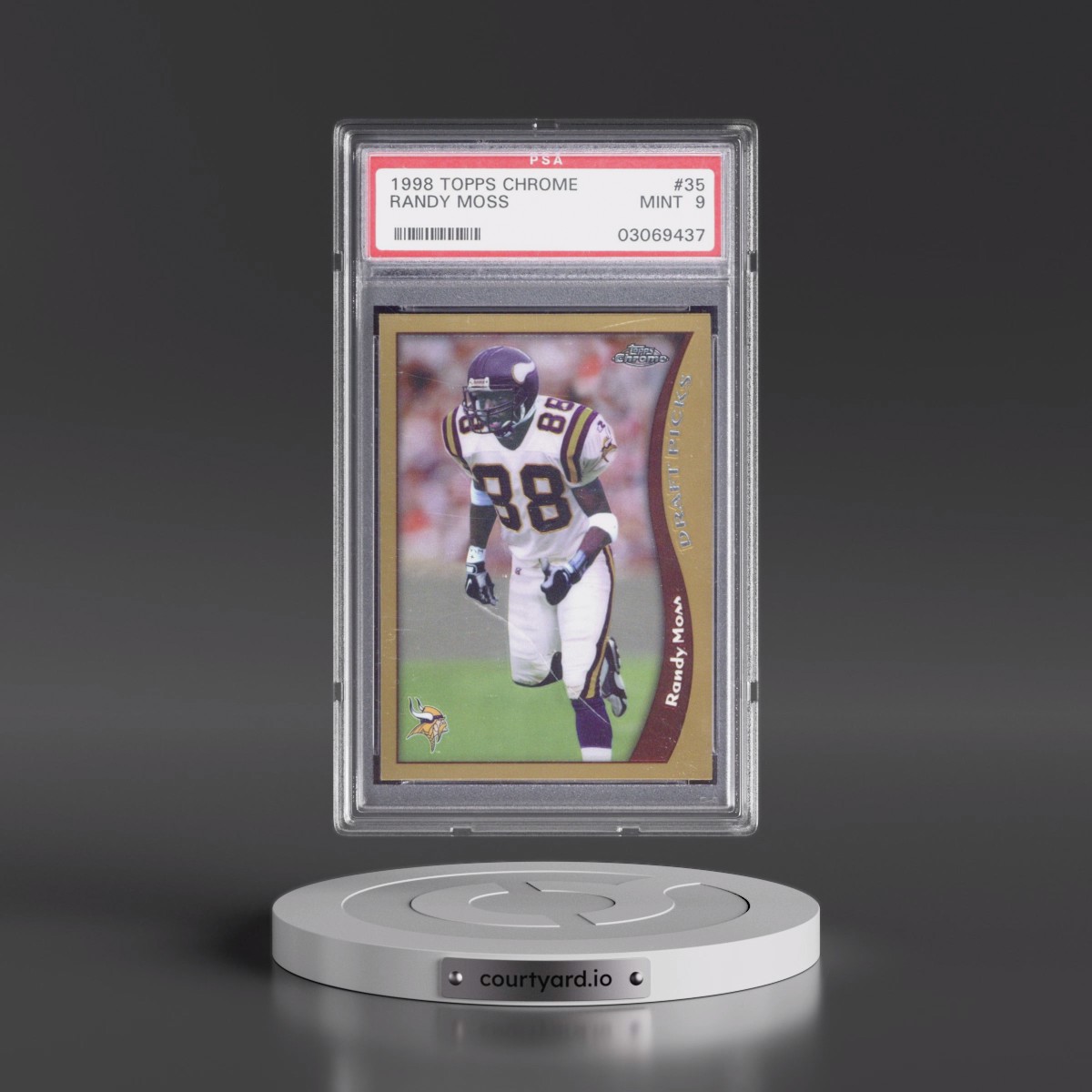 1998 Topps Chrome #35 Randy Moss (PSA 9 MINT)