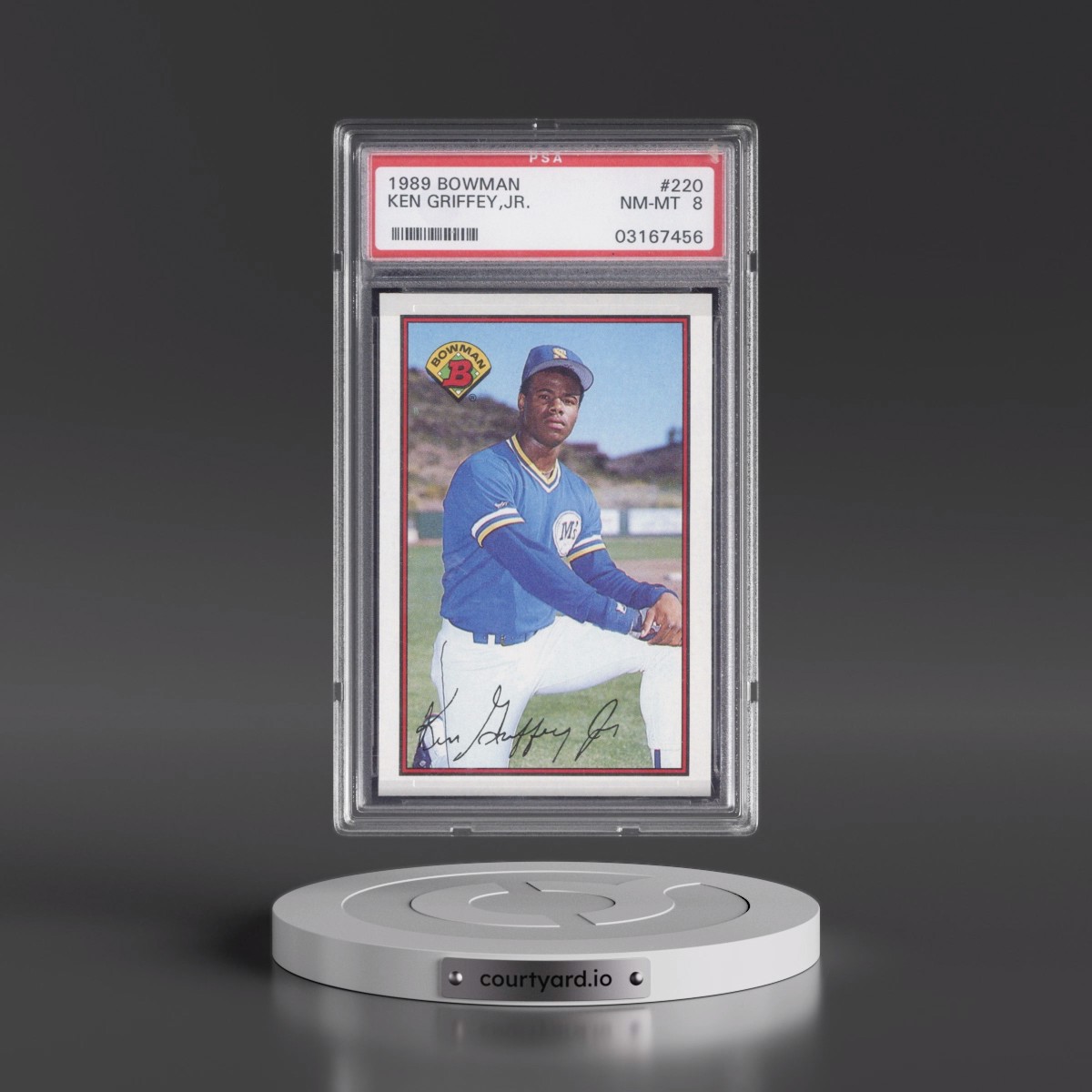 1989 Bowman Ken Griffey Jr #220 PSA 8