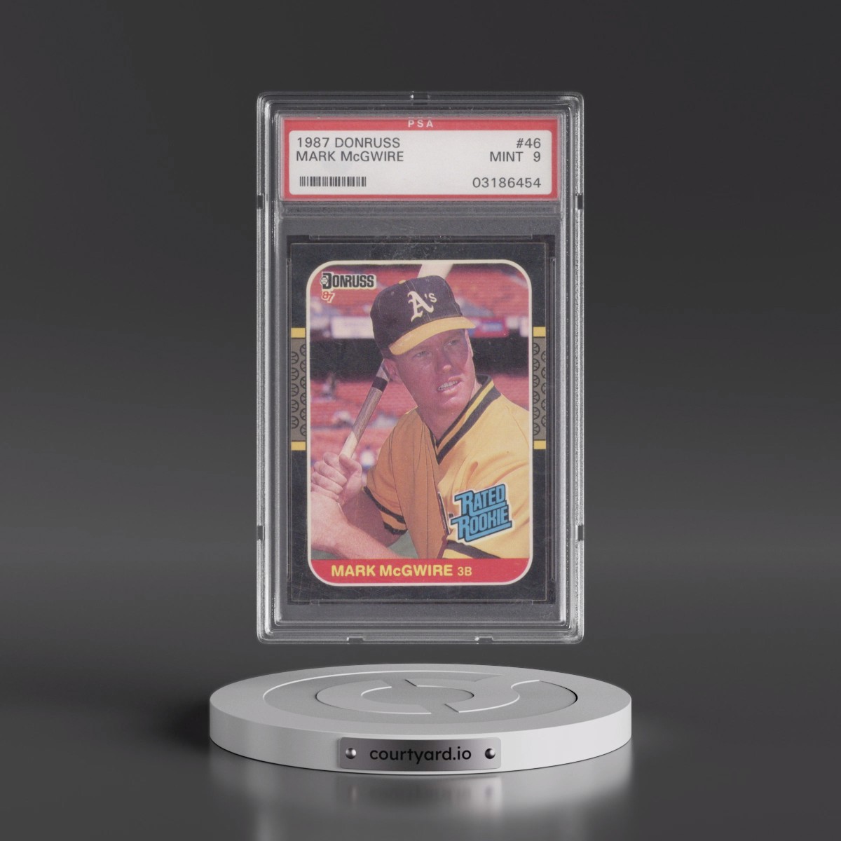 1987 Donruss #46 Mark McGwire (PSA 9 MINT)