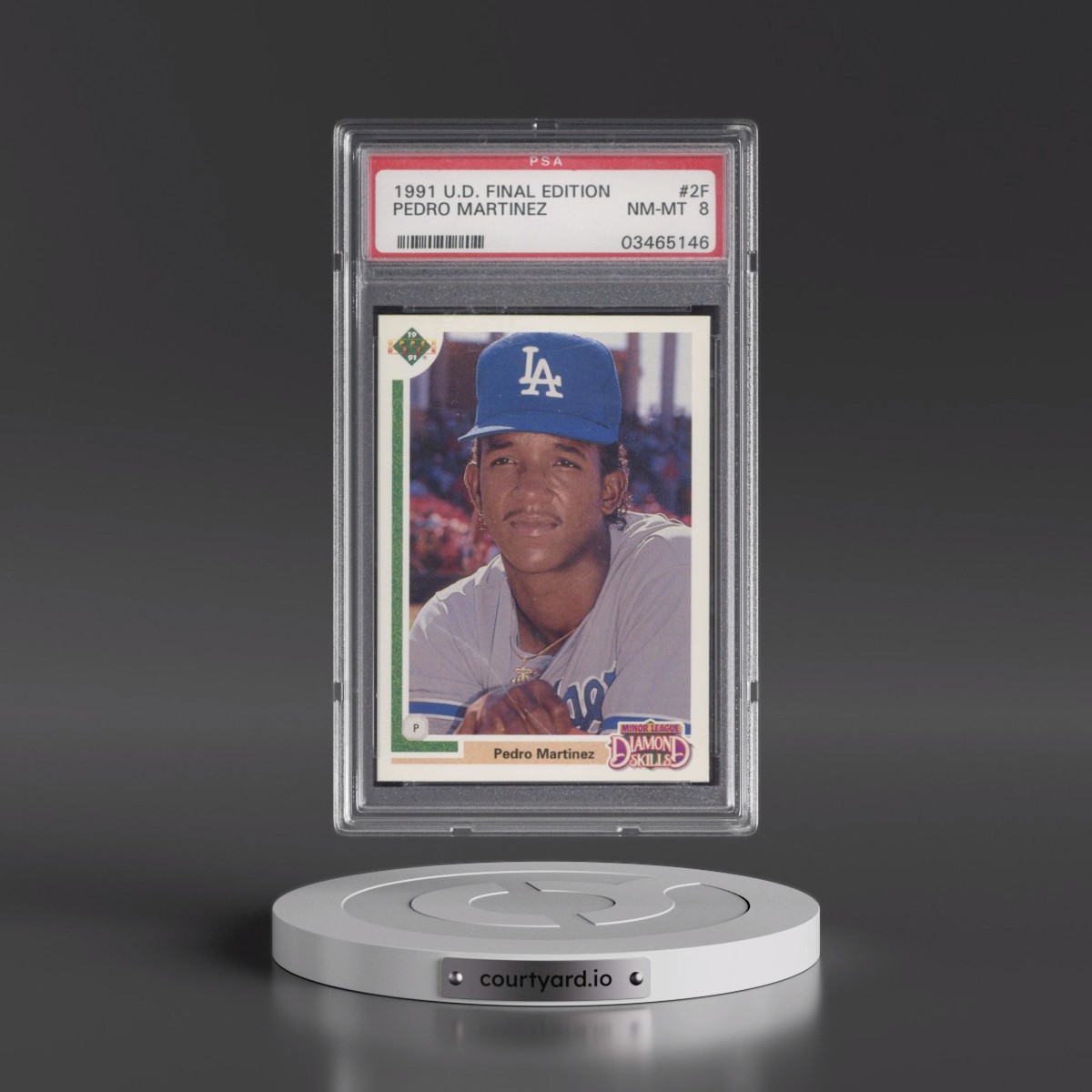 1991 Upper Deck Final Edition #2F Pedro Martinez (PSA 8 NM-MT)