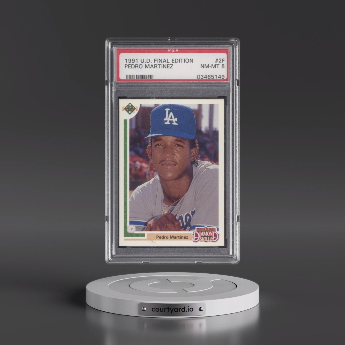 1991 Upper Deck Final Edition #2F Pedro Martinez (PSA 8 NM-MT)