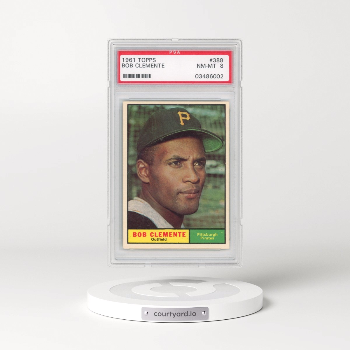 1961 Topps #388 Bob Clemente (PSA 8 NM-MT)