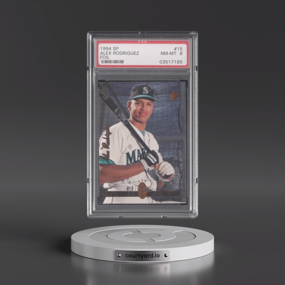 1994 SP #15 Alex Rodriguez - Foil (PSA 8 NM-MT)